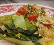 Mustard and cheese on smoked haddock recipe